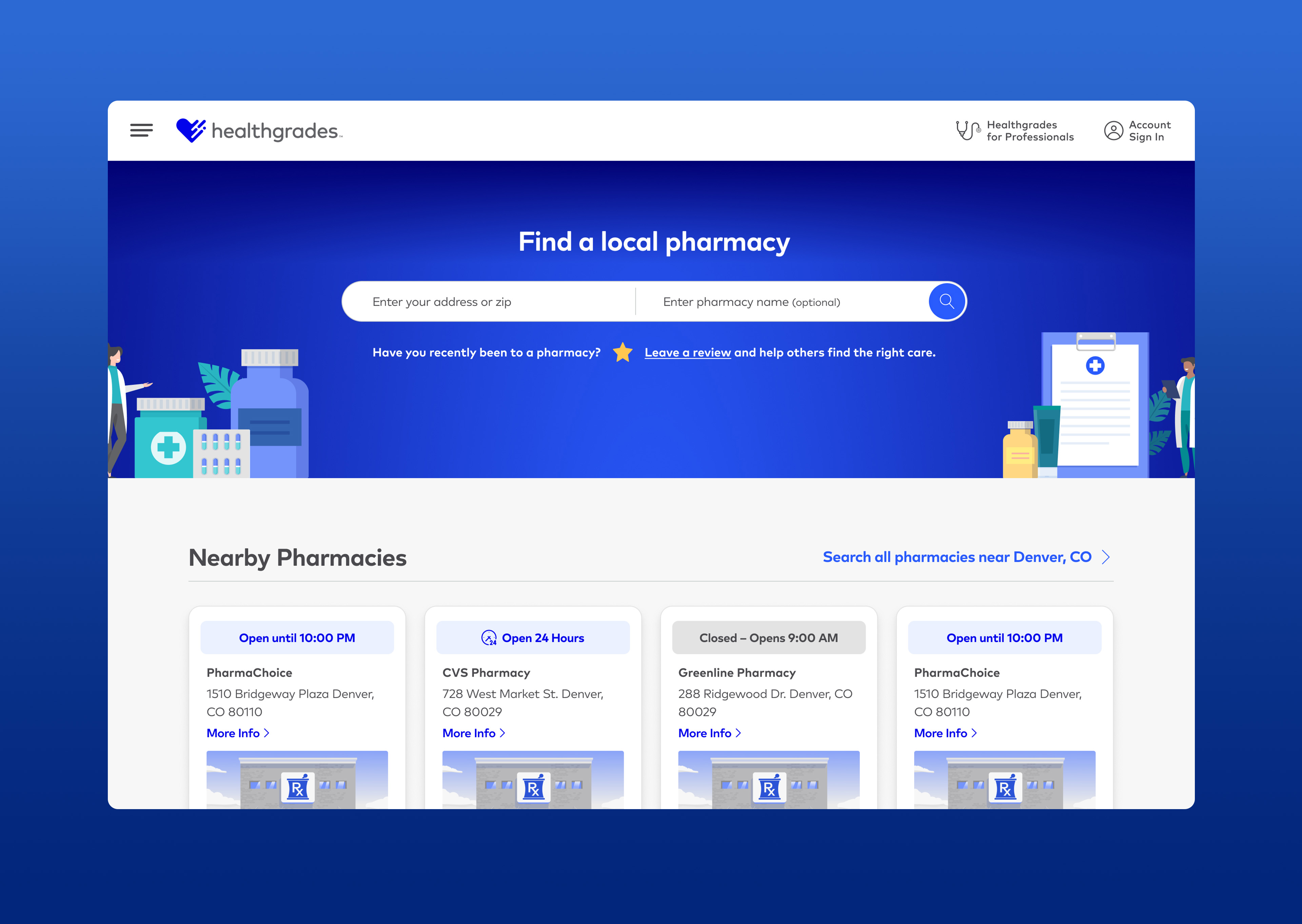 Healthgrades pharmacy finder