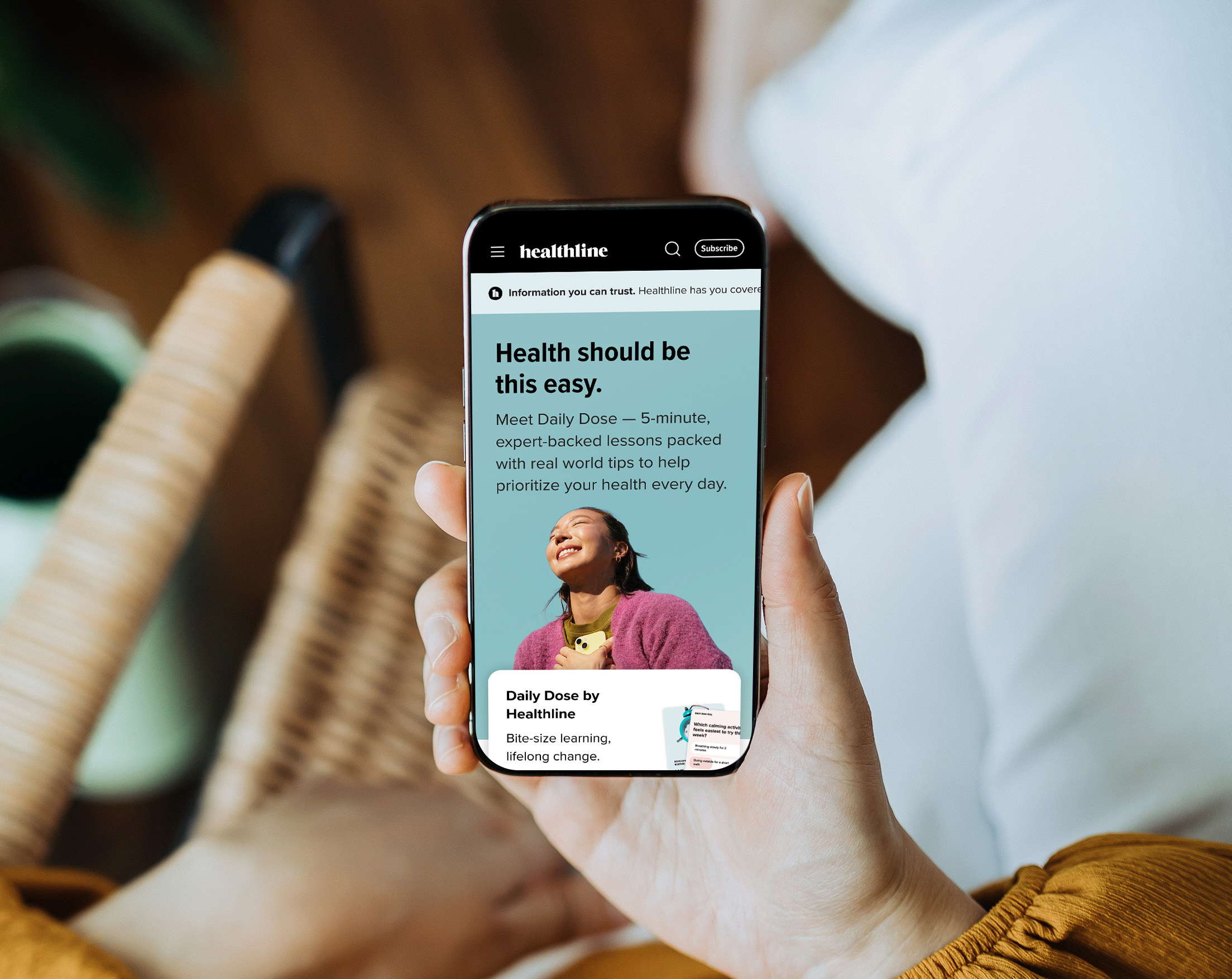 Healthline on mobile