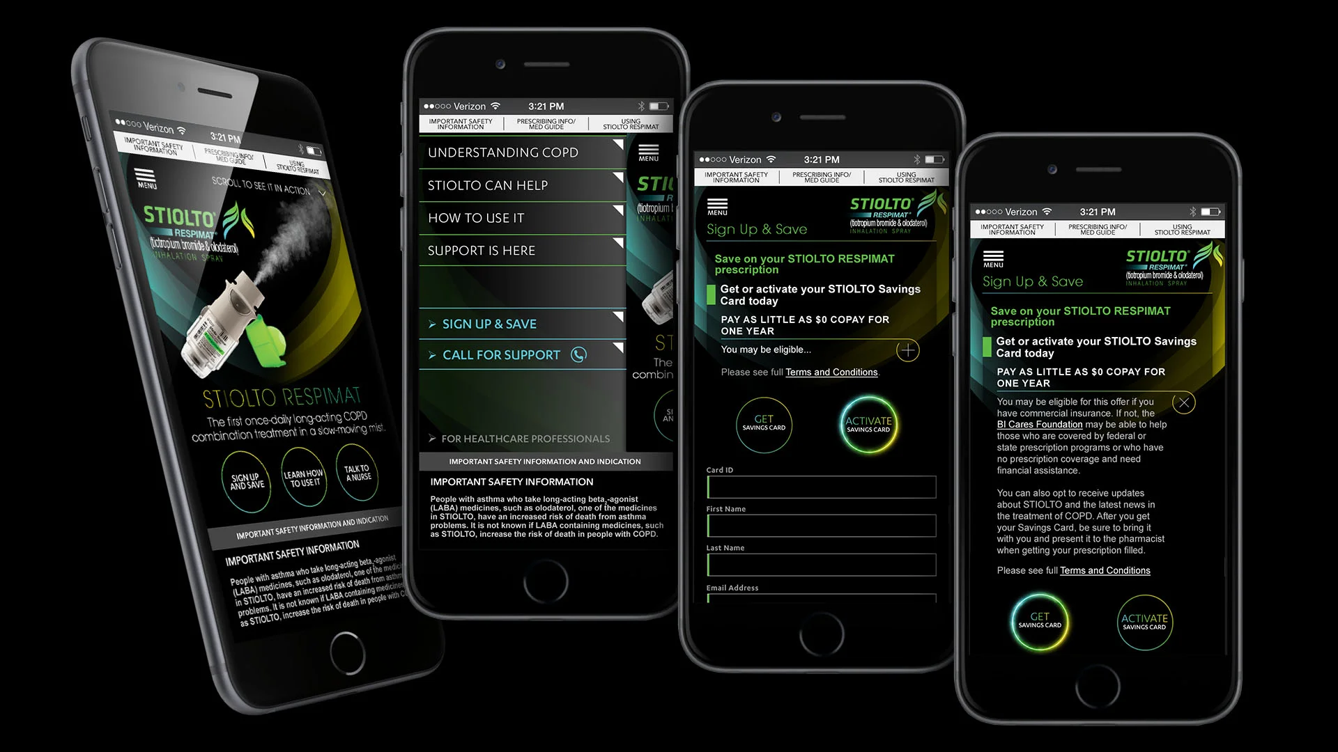 Stiolto Respimat mobile site pages