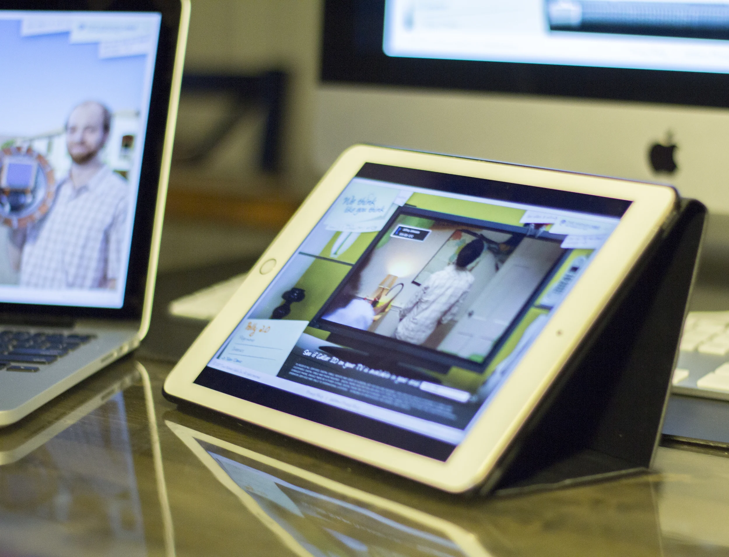 We Think Like You Think microsite shown on laptop and iPad